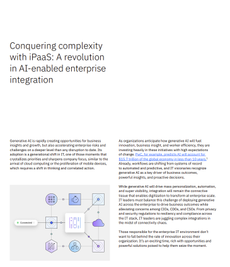 Conquering complexity with iPaaS: A revolution in AI-enabled enterprise integration