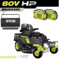 RYOBI 80V HP Brushless 30 in. Battery Electric Cordless Zero Turn Riding Mower | Was $5501.34