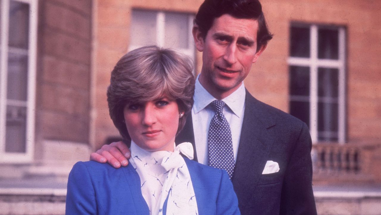 24th february 1981 charles, prince of wales, and diana, princess of wales, 1961 1997 at buckingham palace in london on the occasion of their engagement photo by central pressgetty images