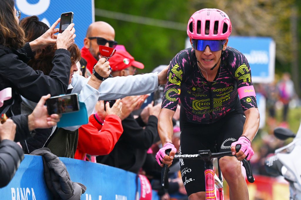 Andrea Piccolo (EF Education-EasyPost) on stage 2 of the 2024 Giro d&#039;Italia