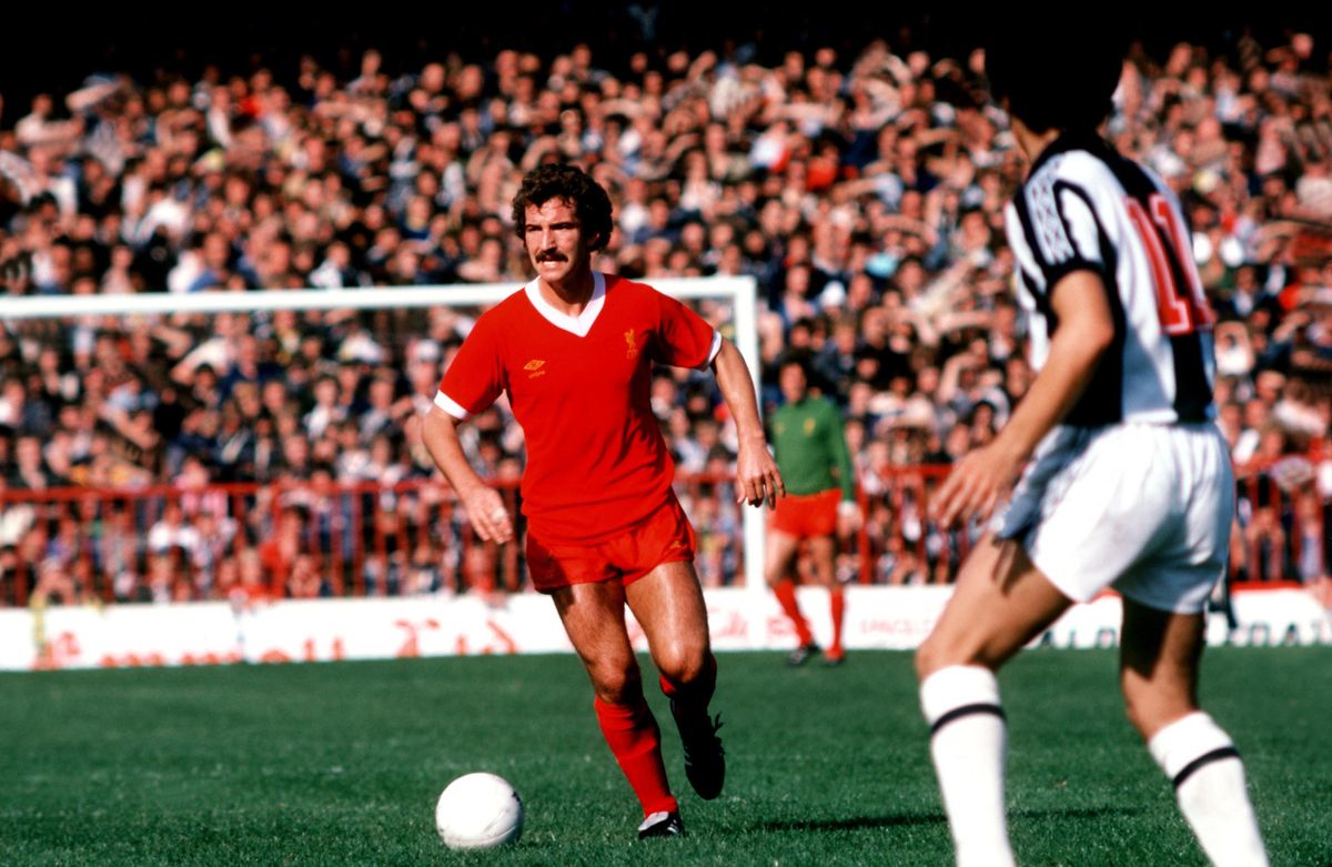 Graeme Souness in action for Liverpool against West Brom in 1978