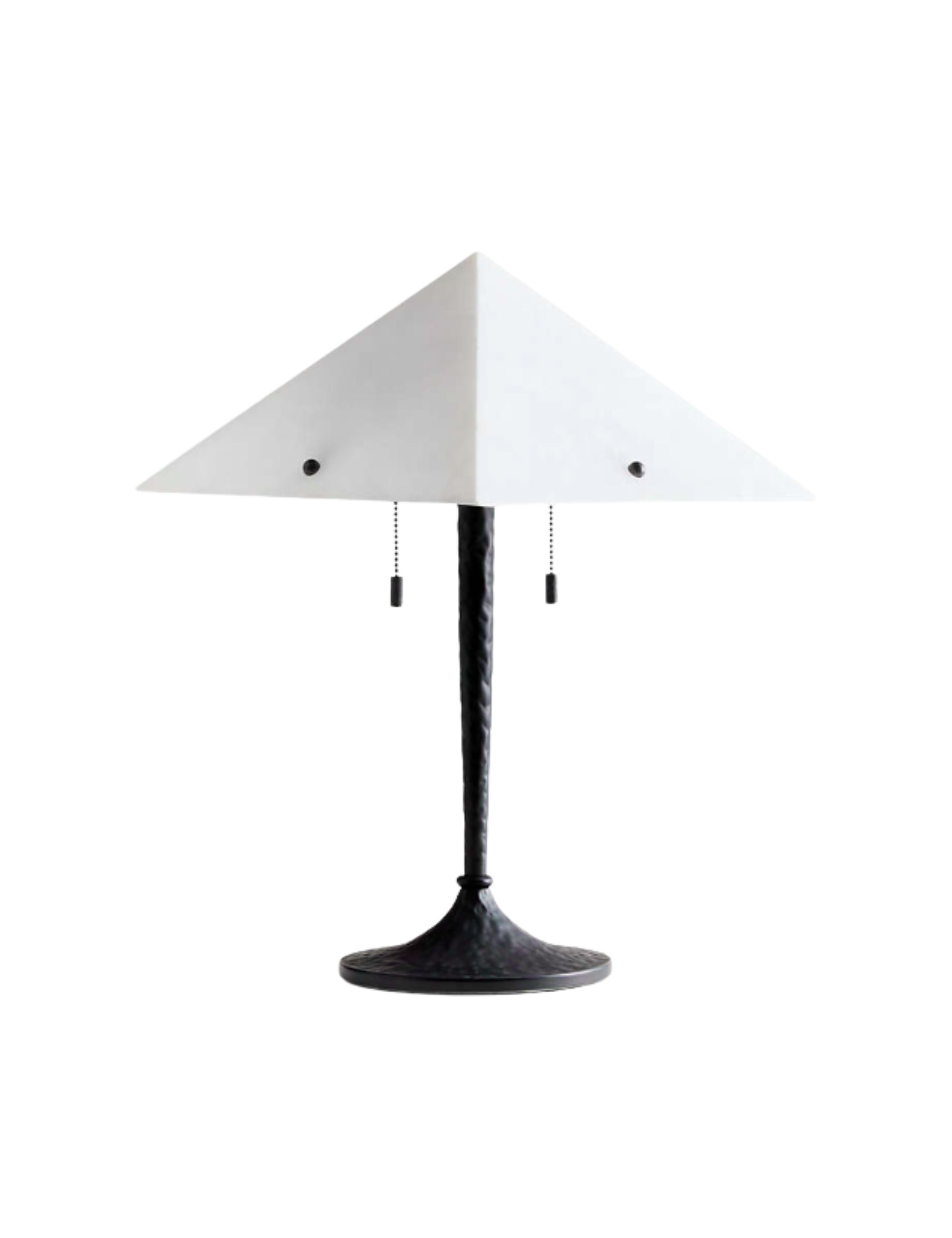 Crate and Barrel, Onirique Metal Table Lamp with Alabaster Shade by Athena Calderone