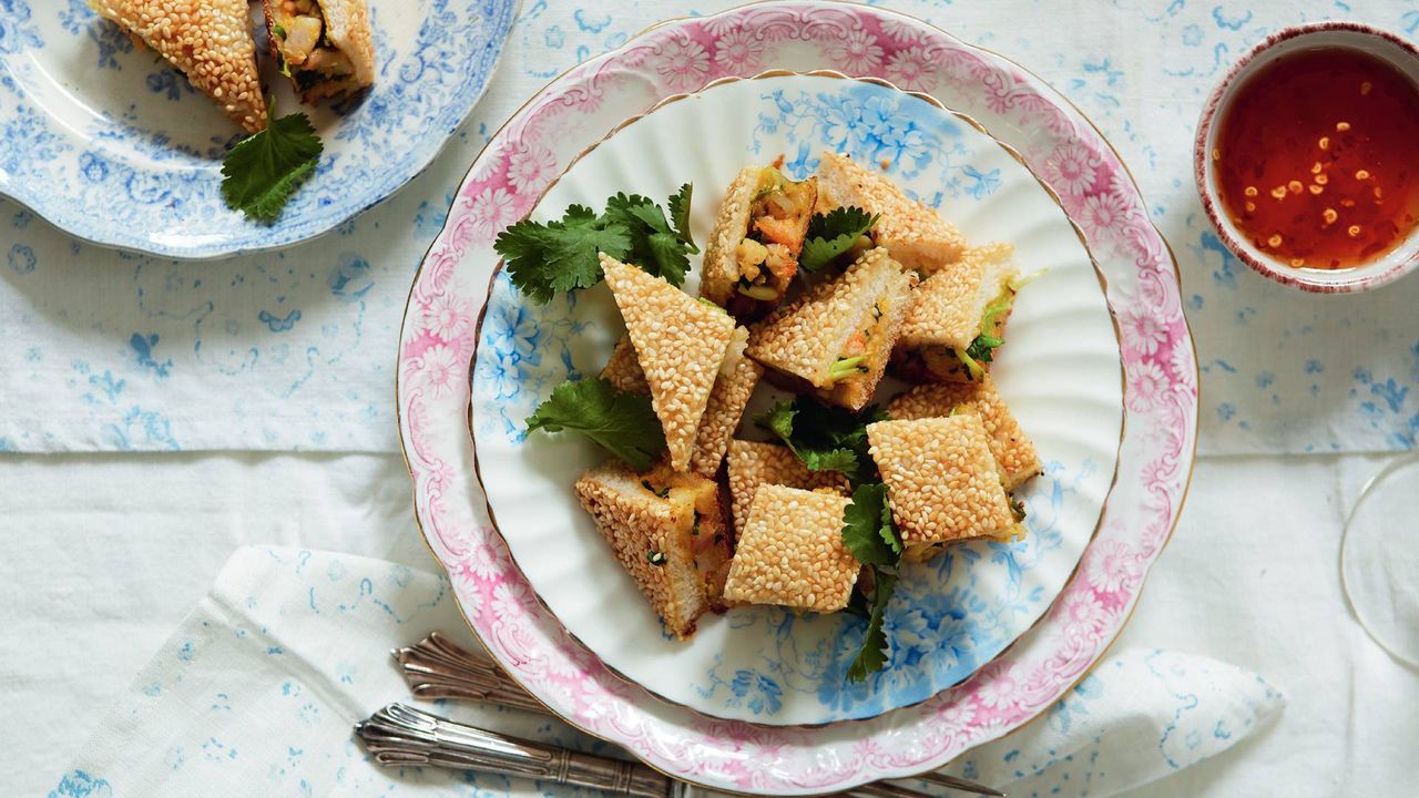 miso prawn toast