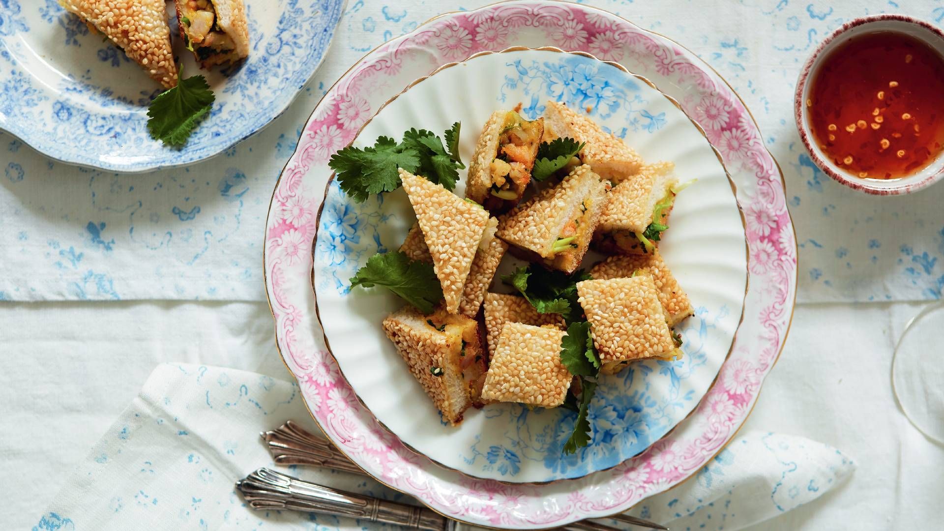 Miso prawn toast recipe