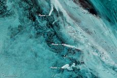 Trio of Volcanoes - South Sandwich Islands