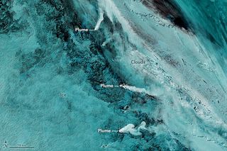 Trio of Volcanoes - South Sandwich Islands