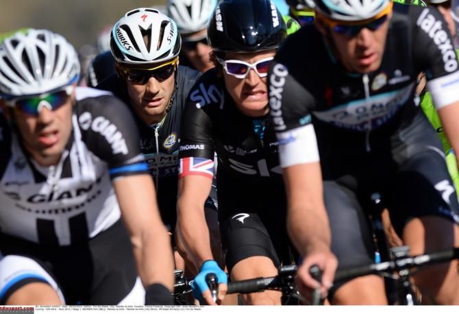 Tom Boonen and Geraint Thomas