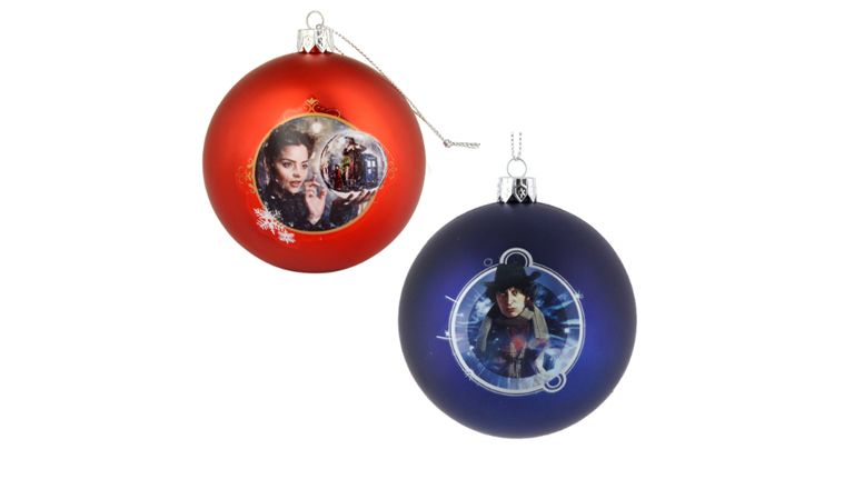 Doctor Who: Ball Ornament Set Featuring Clara and the 4th Doctor