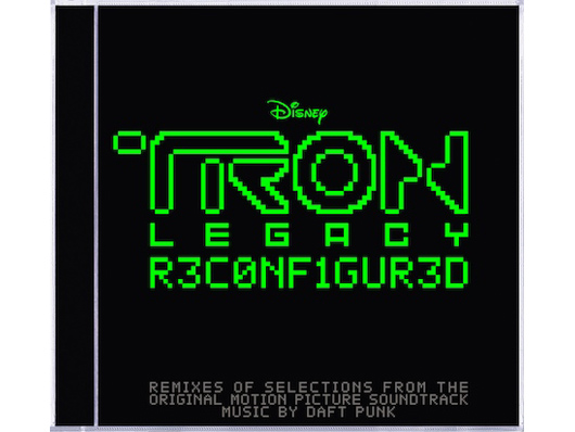 Tron: Legacy R3CONFIGUR3D&#039;s artwork has a decidedly 8-bit feel.