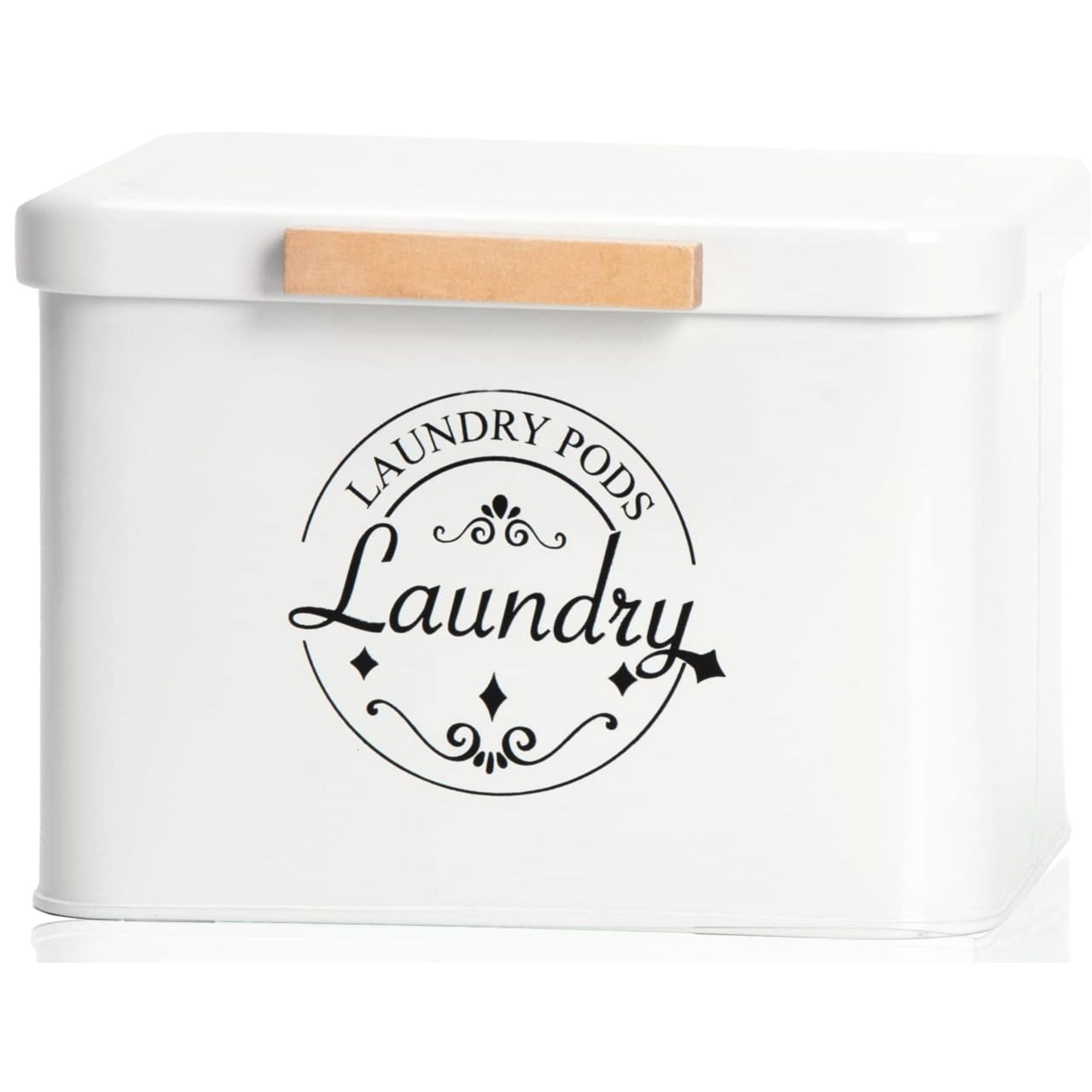 White Laundry pod holder
