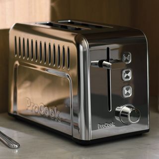 Stainless steel 2 slice toaster