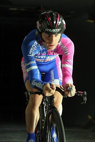 Damiano Cunego (Lampre-Fondital) honing position