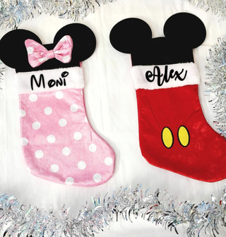 Minnie and Mickey stocking