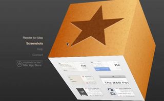 CSS 3D transforms: Reeder for Mac