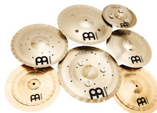 The shapes of the cymbals vary from the conventional to the radical