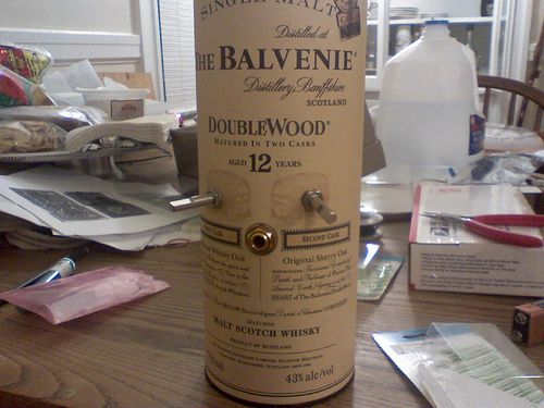 Did the guy who made this get the idea before or after polishing off the contents of the bottle?