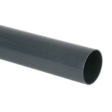 Floplast Round Downpipe - 68mm X 2.5mtr Anthracite Grey