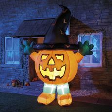 giant standing inflatable pumpkin halloweens