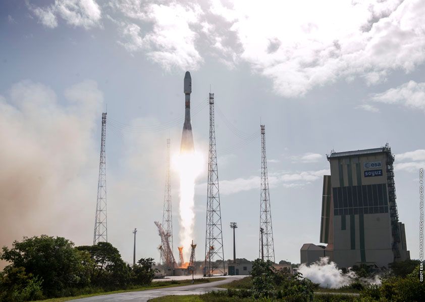 تحديث: ستطلق Arianespace قمرين صناعيين أوروبيين للملاحة على صاروخ Soyuz يوم الجمعة.  شاهد بالبث المباشر.