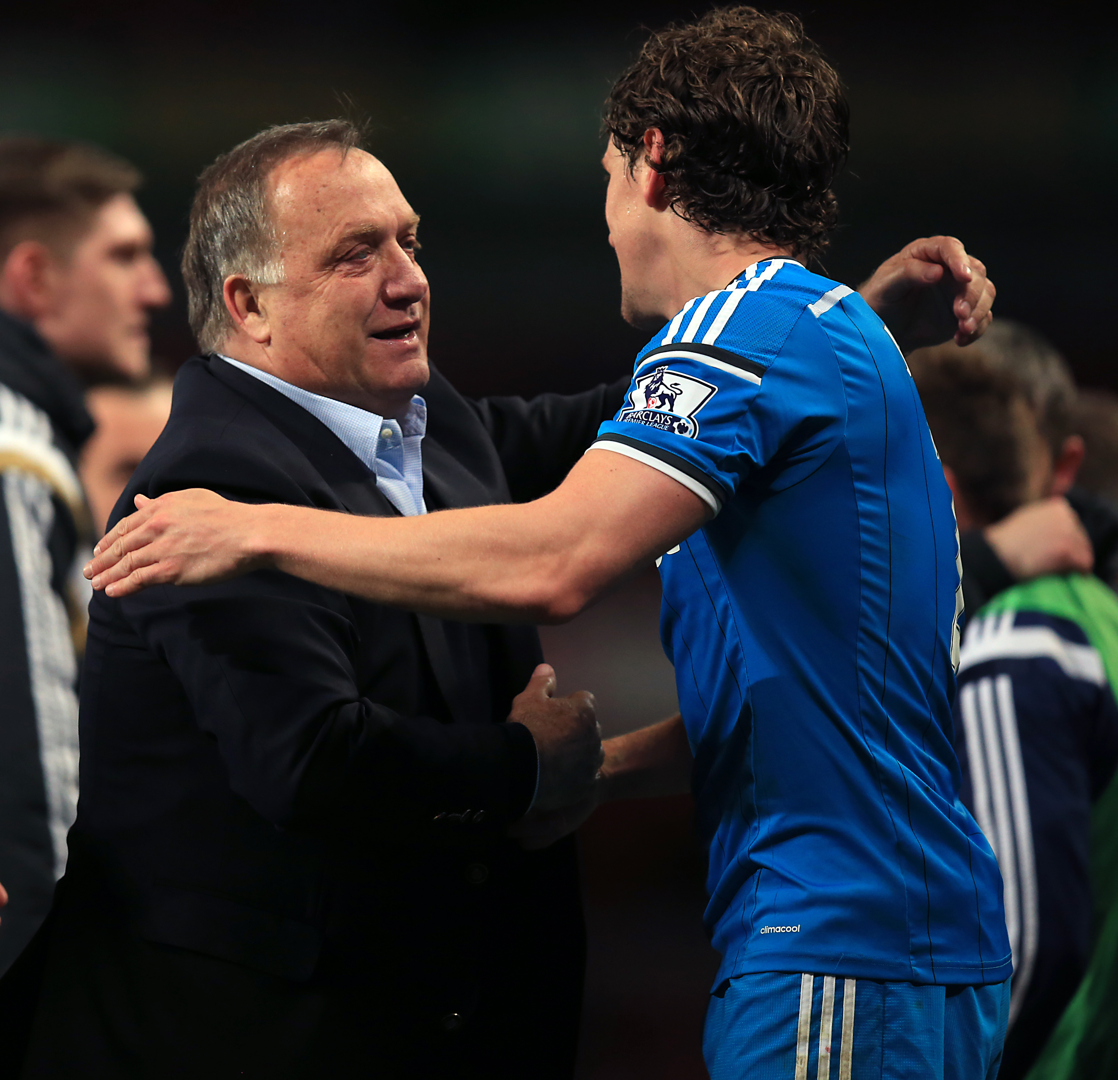 Dick Advocaat, left