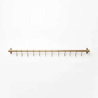 A gold pan rack from McGee & Co.