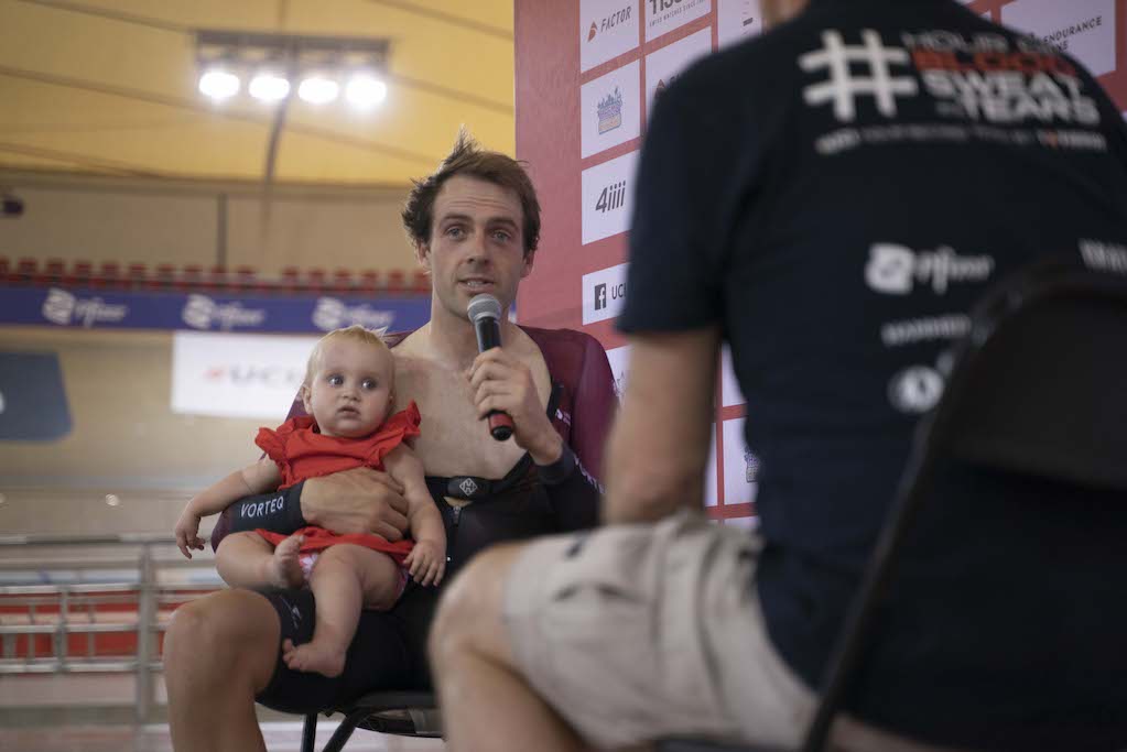 Alex Dowsett in Aquascalientes, Mexico during his UCI Hour Record attempt