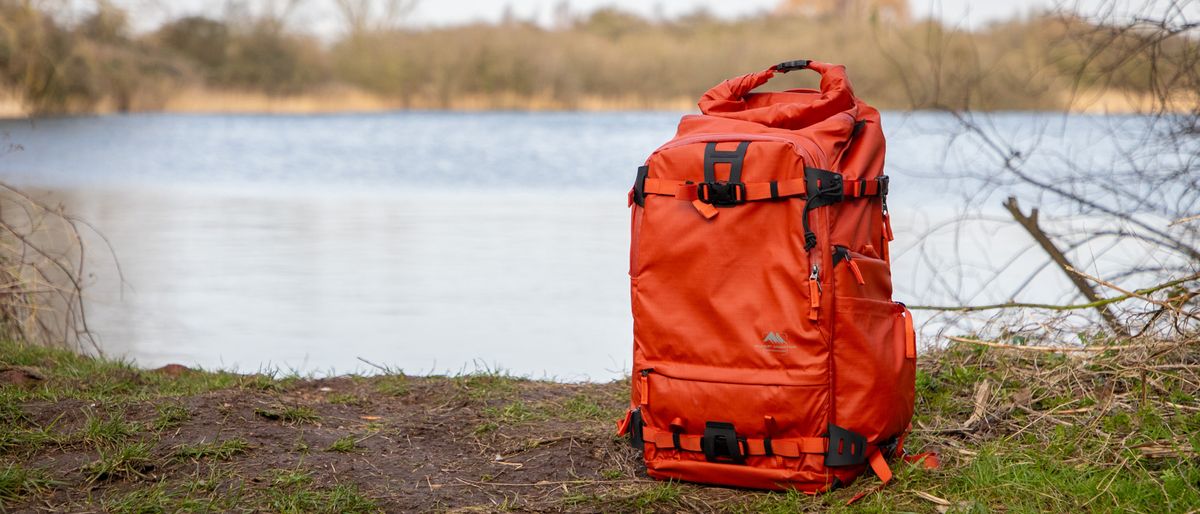 Summit Creative Tenzing 40L Rolltop Backpack in Orange