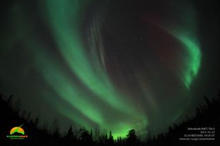 Aurora Over Yellowknife, Canada, October 23, 2012
