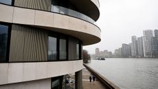 A balcony above the Thames.