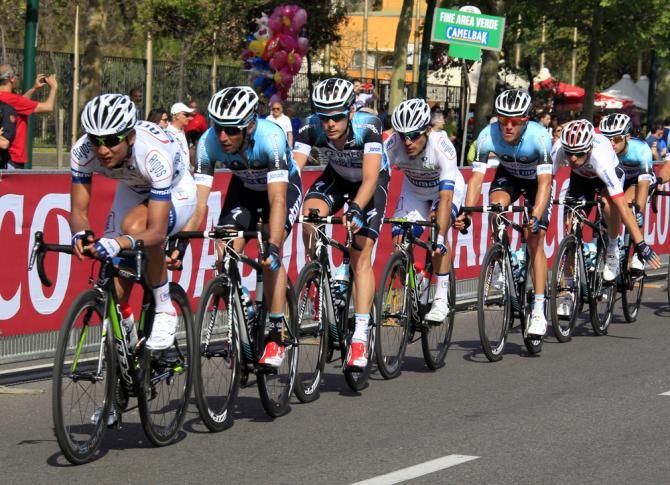 Argos Shimano and Omega Pharma Quick Step on the front