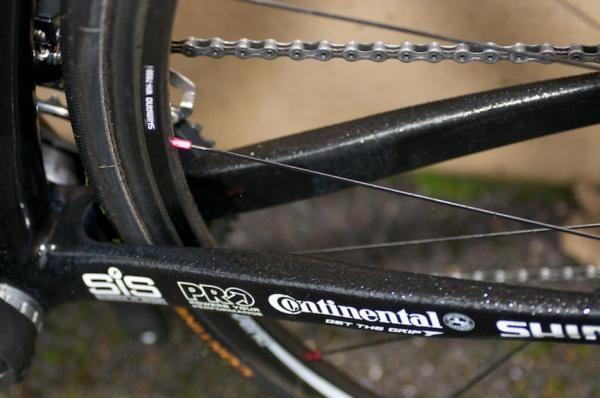 No-nonsense chainstays and conventional bottom bracket.