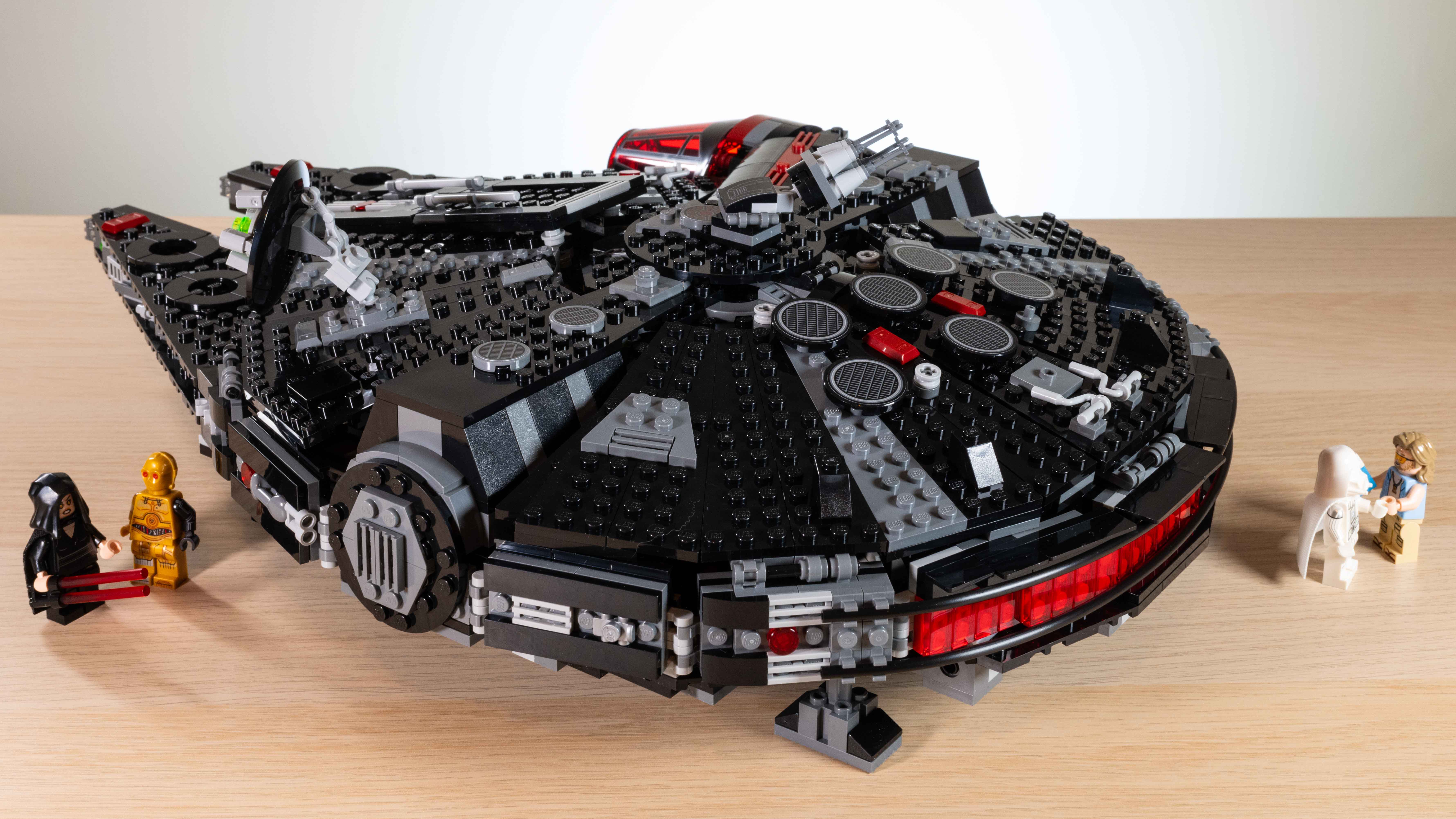 Lego Star Wars The Dark Falcon (75389) 3/4 angle (rear) with Minifigures