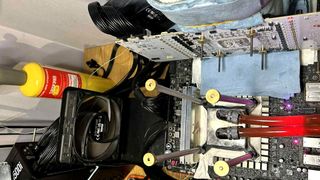 5090 D overclocking session with liquid nitrogen.