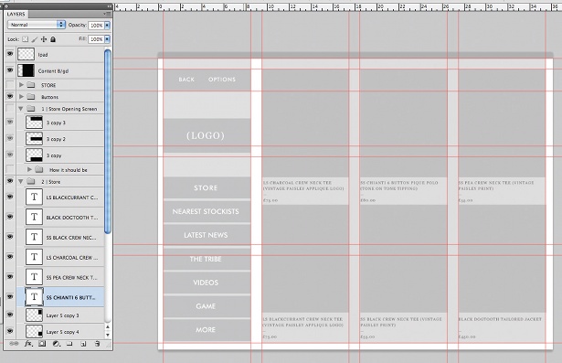 Design an iPad app UI in Photoshop: step 8