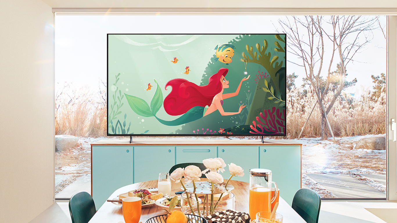 Samsung TVs with Disney art
