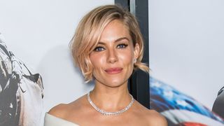 sienna miller on the red carpet with a bob hairstyle
