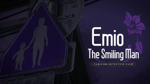 The main menu of Emio - The Smiling Man: Famicom Detective Club.