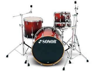 Sonor's distinctive design touches lend an air of sophistication to the whole set-up