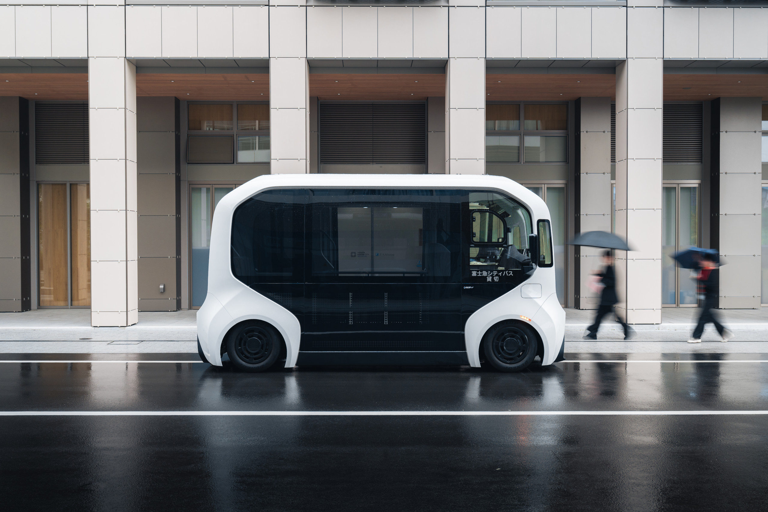 Toyota e-Palette autonomous micro bus in Woven City