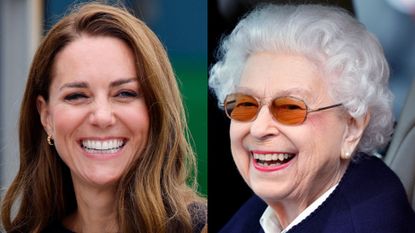 Kate regularly snubs one of Queen Elizabeth's favourite colours. Seen here are the Princess of Wales and Queen Elizabeth at different occasions