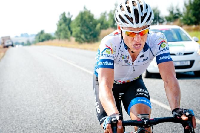 Robert Hunter (South Africa National Team) during a solo escape on stage 2 of the Mzansi Tour