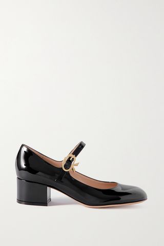 45 patent-leather Mary Jane pumps