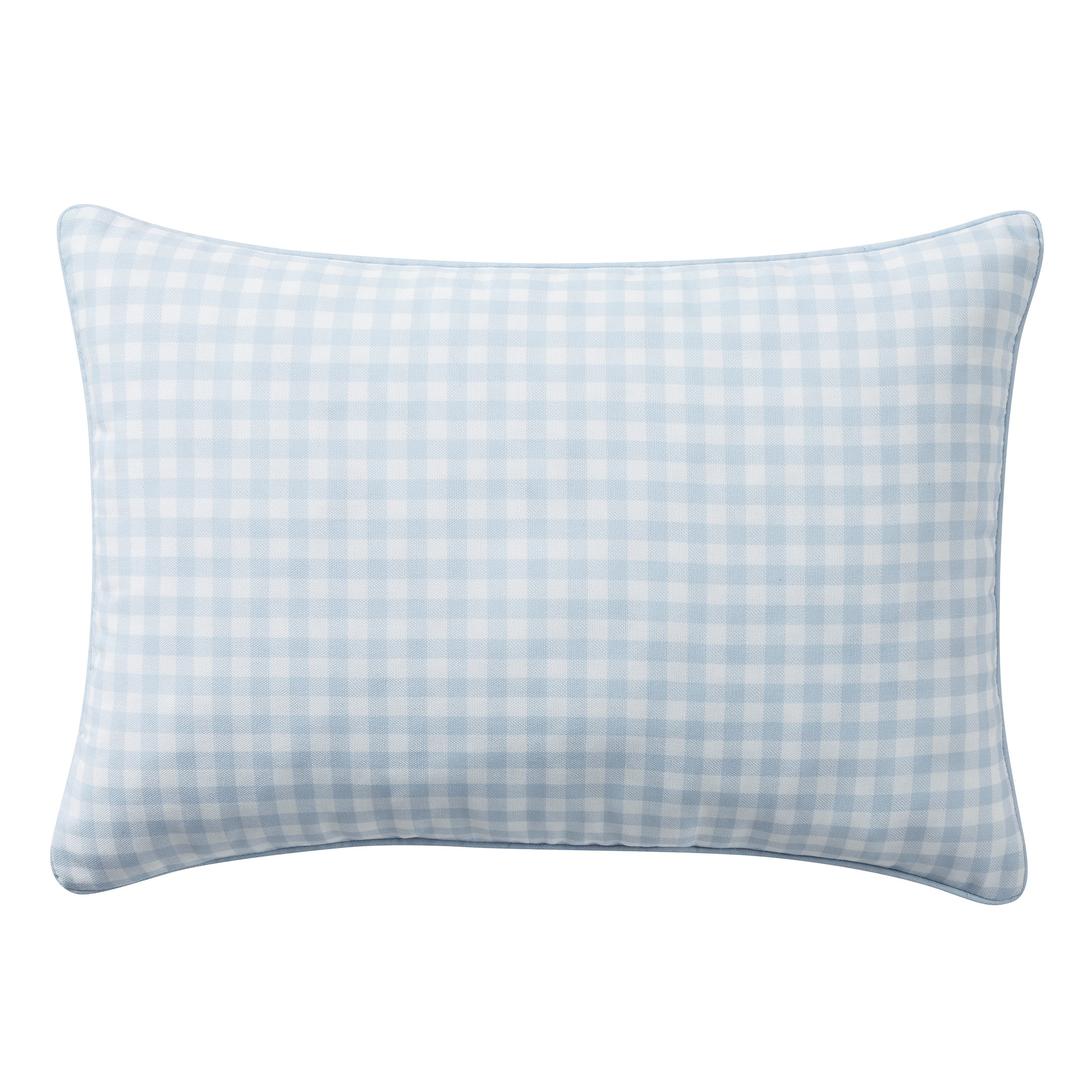 My Texas House Blue Gingham 14" X 20" Outdoor Pillow