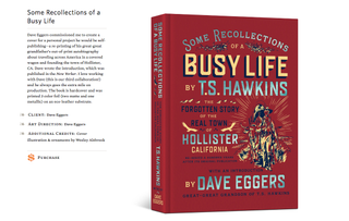 Hische’s cover design for a book by Dave Eggers