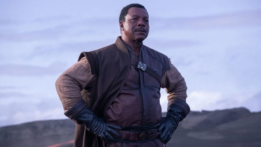 A still from the promotional materials for "The Mandalorian" on Disney+.