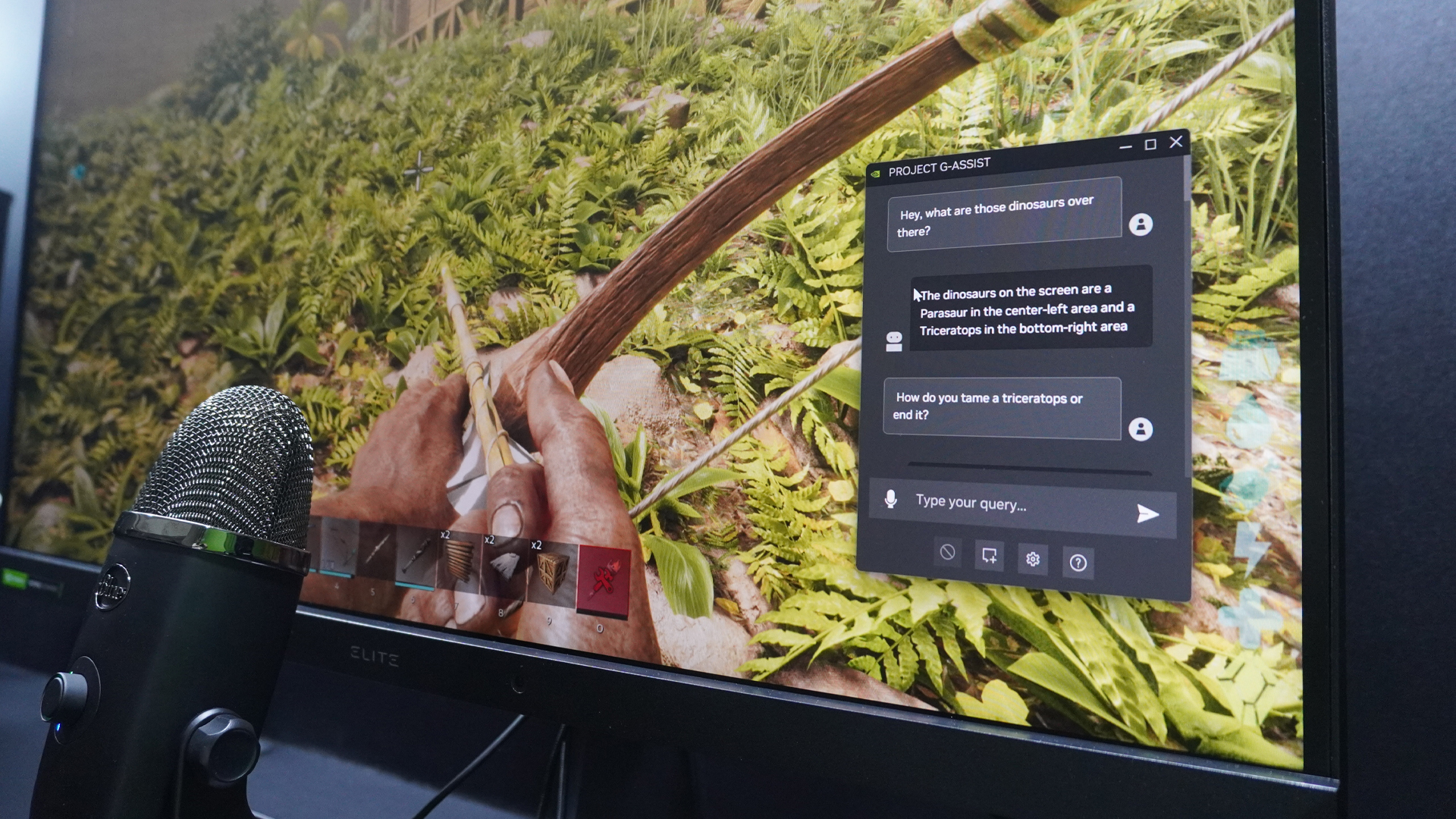 Projekt Nvidia G-Assist będzie używany w ARK: Survival Ascended na targach Computex 2024.