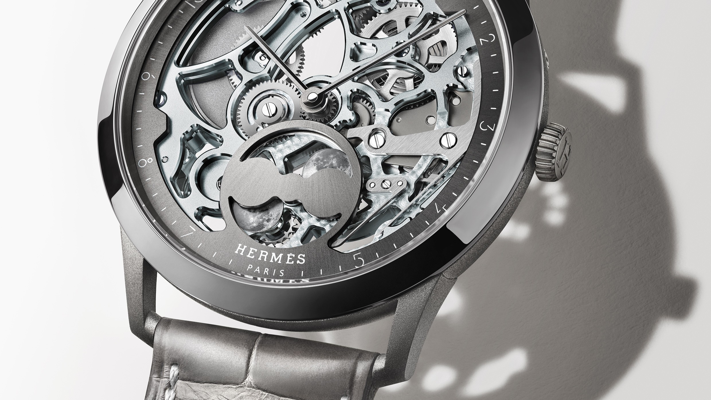 Herm&egrave;s Slim D'Herm&egrave;s Squelette Lune