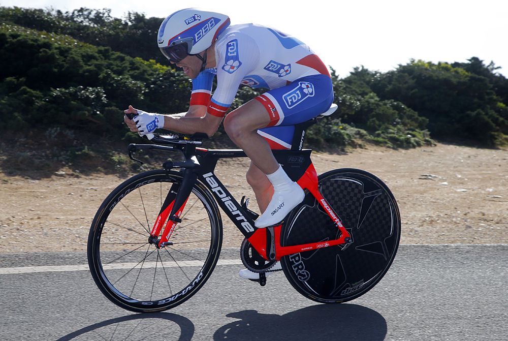Thibaut Pinot (FDJ) time trials at Volta ao Algarve