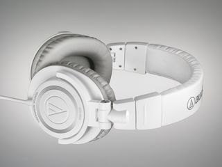 Whiter than white (until you get in the club, anyway): Audio-Technica's new ATH-M50WH.