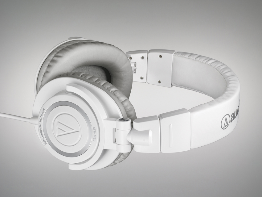 Whiter than white (until you get in the club, anyway): Audio-Technica&#039;s new ATH-M50WH.